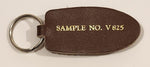 Salesman Sample No. V 825 Brown Leather Fob Keychain Ring