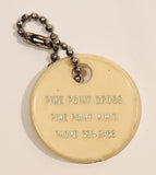 Pine Point Drugs Pine Point N.W.T. Plastic Fob Keychain Ring