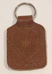 Alberta Boot Mfg. Ltd. Calgary Alberta Canada The Heart Of Cowboy Country It's All In The Fit Brown Leather Fob Keychain Ring