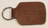 Alberta Boot Mfg. Ltd. Calgary Alberta Canada The Heart Of Cowboy Country It's All In The Fit Brown Leather Fob Keychain Ring