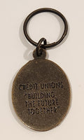 1992 Credit Union Day Canada's 125th Anniversary Metal Fob Keychain Ring