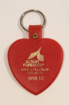 Vintage Action Ford Sales Ltd. Montreal Red Plastic Fob Keychain Ring