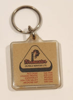 Firemaster Oilfield Services Ltd. Red Deer Grand Prairie Kindersley Drayton Valley Medicine Hat Alberta Acrylic Fob Keychain Ring