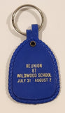 Wildwood School 1912-1987 Reunion 87 Blue Plastic Fob Keychain Ring