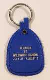 Wildwood School 1912-1987 Reunion 87 Blue Plastic Fob Keychain Ring