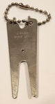 Air-Vac Brake Ltd. Metal Fob Keychain Golf Divot Tool