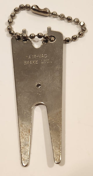 Air-Vac Brake Ltd. Metal Fob Keychain Golf Divot Tool