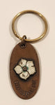 Barkerville B.C. Dogwood Flower Themed Copper Metal Fob Keychain Key Ring