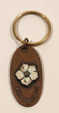 Barkerville B.C. Dogwood Flower Themed Copper Metal Fob Keychain Key Ring
