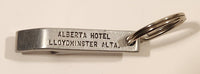 Vintage Alberta Hotel Lloydminster Alberta Metal Bottle Opener Fob Keychain Ring