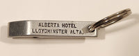 Vintage Alberta Hotel Lloydminster Alberta Metal Bottle Opener Fob Keychain Ring