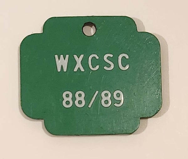 WXCSC 88 / 89 Green Plastic ID Tag
