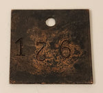 Vintage 126 Metal ID Tag