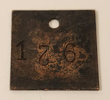Vintage 126 Metal ID Tag