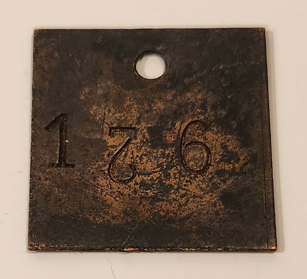 Vintage 126 Metal ID Tag