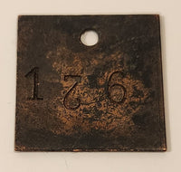 Vintage 126 Metal ID Tag