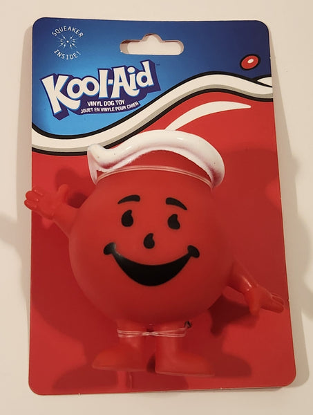 2024 Kraft Foods Kool-Aid Man Red Vinyl Dog Toy Squeaker New on Card