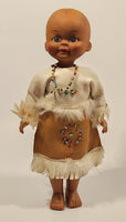 Vintage Native American 10" Plastic Toy Doll with Rubber Head