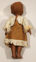 Vintage Native American 10" Plastic Toy Doll with Rubber Head