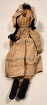Antique Primitive Wara Ningyo Japanese Braided Straw 11" Toy Voodoo Rag Doll