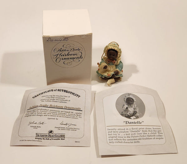 1993 Ashton Drake Heirloom Ornaments Danielle Porcelain Figurine by Yolanda Bello