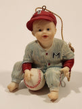1993 Ashton Drake Heirloom Ornaments Michael in Baseball Uniform Porcelain Figurine by Yolanda Bello