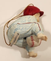 1993 Ashton Drake Heirloom Ornaments Michael in Baseball Uniform Porcelain Figurine by Yolanda Bello