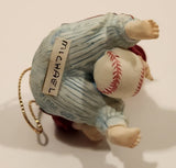 1993 Ashton Drake Heirloom Ornaments Michael in Baseball Uniform Porcelain Figurine by Yolanda Bello