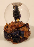 2001 Boyds Bear & Friends The Bearstone Collection Halloween Tabitha's Ride Batty Flight Resin Snow Globe #393006