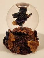 2001 Boyds Bear & Friends The Bearstone Collection Halloween Tabitha's Ride Batty Flight Resin Snow Globe #393006