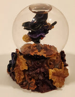 2001 Boyds Bear & Friends The Bearstone Collection Halloween Tabitha's Ride Batty Flight Resin Snow Globe #393006