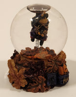 2001 Boyds Bear & Friends The Bearstone Collection Halloween Tabitha's Ride Batty Flight Resin Snow Globe #393006