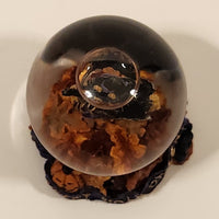 2001 Boyds Bear & Friends The Bearstone Collection Halloween Tabitha's Ride Batty Flight Resin Snow Globe #393006