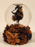 2001 Boyds Bear & Friends The Bearstone Collection Halloween Tabitha's Ride Batty Flight Resin Snow Globe #393006