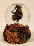 2001 Boyds Bear & Friends The Bearstone Collection Halloween Tabitha's Ride Batty Flight Resin Snow Globe #393006