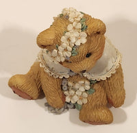 1993 Enesco Cherished Teddies 914797 "Friendship Is In Bloom" May May Bear Resin Figurine New in Box