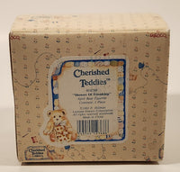 1993 Enesco Cherished Teddies 914789 "Showers Of Friendship" Alan April Bear Resin Figurine New in Box