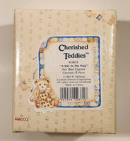 1993 Enesco Cherished Teddies 914819 "A Day In The Park" Julie July Bear Resign Figurine New in Box