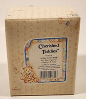 1993 Enesco Cherished Teddies 914819 "A Day In The Park" Julie July Bear Resign Figurine New in Box