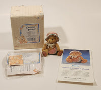 1993 Enesco Cherished Teddies 914819 "A Day In The Park" Julie July Bear Resign Figurine New in Box