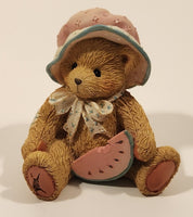 1993 Enesco Cherished Teddies 914819 "A Day In The Park" Julie July Bear Resign Figurine New in Box