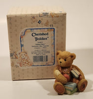 1993 Enesco Cherished Teddies 914835 "School Days" Seth September Bear Resin Figurine New in Box