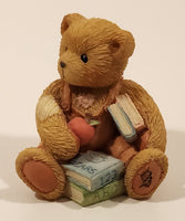 1993 Enesco Cherished Teddies 914835 "School Days" Seth September Bear Resin Figurine New in Box
