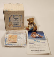 1993 Enesco Cherished Teddies 914827 "Smooth Sailing" Arthur August Bear Resin Figurine New in Box