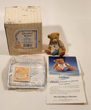 1993 Enesco Cherished Teddies 914827 "Smooth Sailing" Arthur August Bear Resin Figurine New in Box