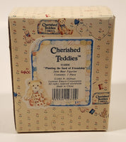 1993 Enesco Cherished Teddies 914800 "Planting the Seed of Friendship" June June Bear Resin Figurine New in Box