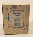 1993 Enesco Cherished Teddies 914800 "Planting the Seed of Friendship" June June Bear Resin Figurine New in Box