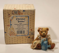 1993 Enesco Cherished Teddies 914800 "Planting the Seed of Friendship" June June Bear Resin Figurine New in Box