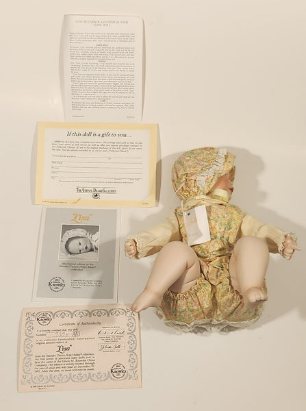 Ashton Drake Lisa 9" Tall Porcelain Doll New Condition in Box #76119