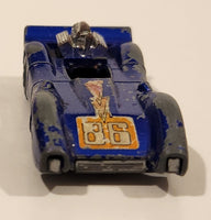 Vintage 1972 Lesney Matchbox Rolamatics No. 81 Blue Shark #86 Blue Die Cast Toy Car Vehicle